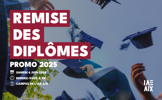 Remise des diplômes IAE Aix 2026